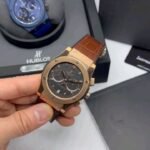 Hublot Vendome Classic Chrono 45mm Aço/Rosê Mostrador Preto- LINHA PREMIUM -...