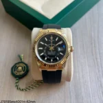 Rolex sky-dweller 

Tamanho: 42mm 
Automático 
Vidro safira 
Máquina ETA ( super...