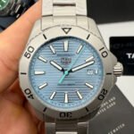TAG Heuer Aquarecer 300 Solargraph , 41mm, Aço, Mostrador Azul