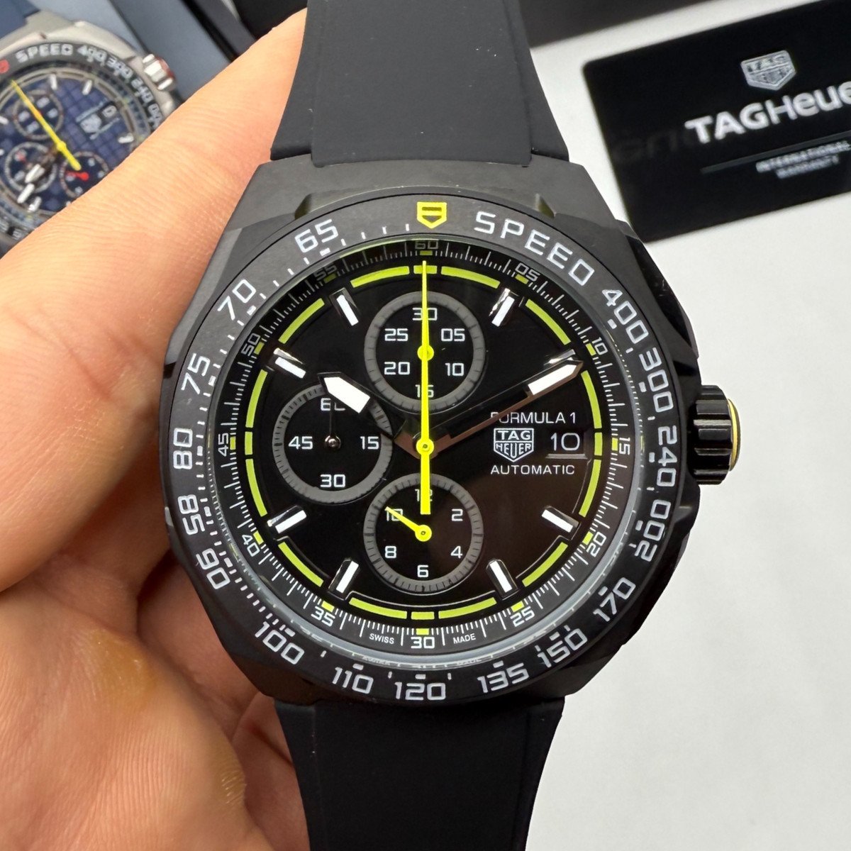 a43f4e_113051fb878d455b84e8d1db39a0d250mv2 TAG Heuer F1 Cronometro 42mm Aço/OxBlack - Speed - Imagem 1