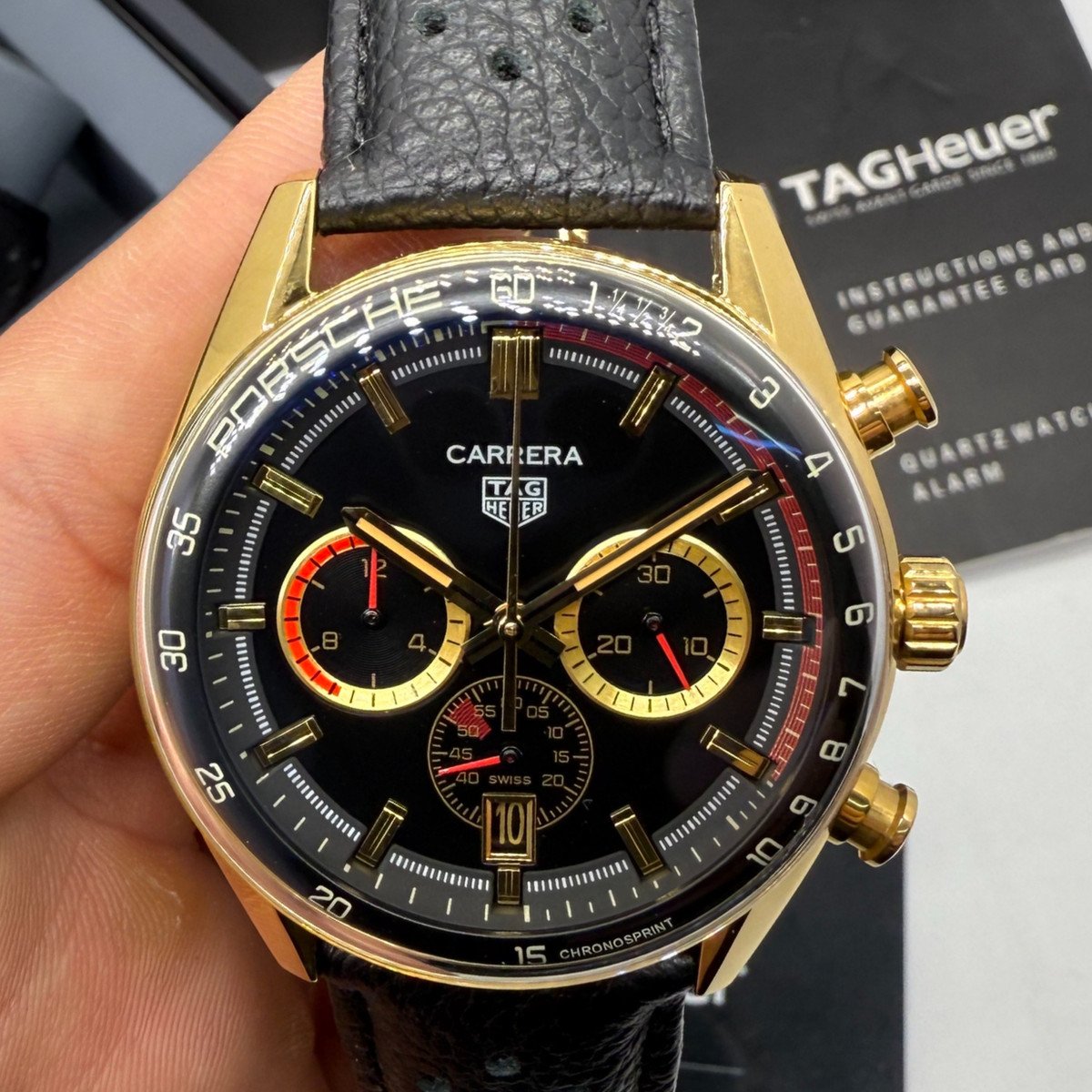 a43f4e_2728b371b1184ac98c168a3541090397mv2 TAG Heuer Carrera Chronosprint x Porsche - Aço/Dourado 42mm - - Imagem 1
