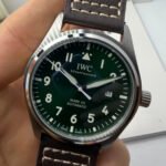 IWC Pilot 40mm Mark XX - Pilot 40mm - Aço/Couro - Verde e Marrom