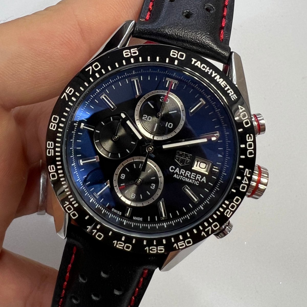 a43f4e_2adcdfa4ecf042bfa8f6cb590b9e337dmv2 TAG Heuer Carrera Calibre S, Chronograph Eletrônico, 44 mm, Aço - Imagem 1