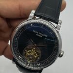 Patek Philippe Classic Turbilhão 40mm Aço, Pulseira Couro