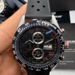 TAG Heuer Carrera, Chronograph Eletrônico, 44 mm, Aço - Puls. Borracha