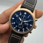 IWC Aviador Cronógrafo TOP GUN 41mm Aço/Rose