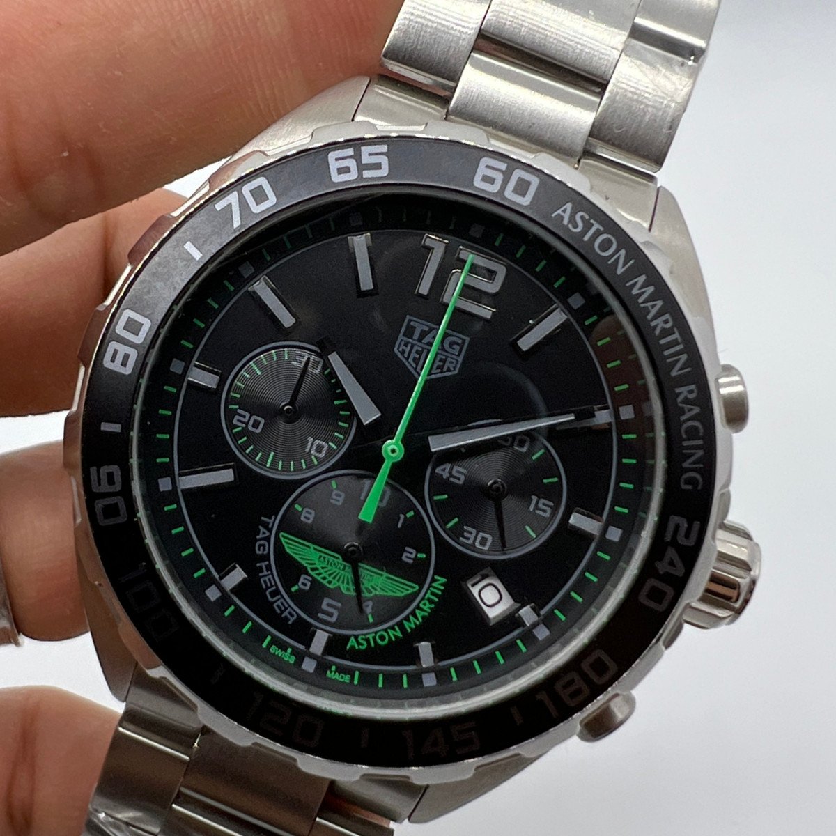 a43f4e_36d9b7f945ad414db9d617e5ca1cf343mv2 TAG Heuer Aston Martin Racing, Chronograph Eletrônico, 44 mm, Aço - Imagem 1