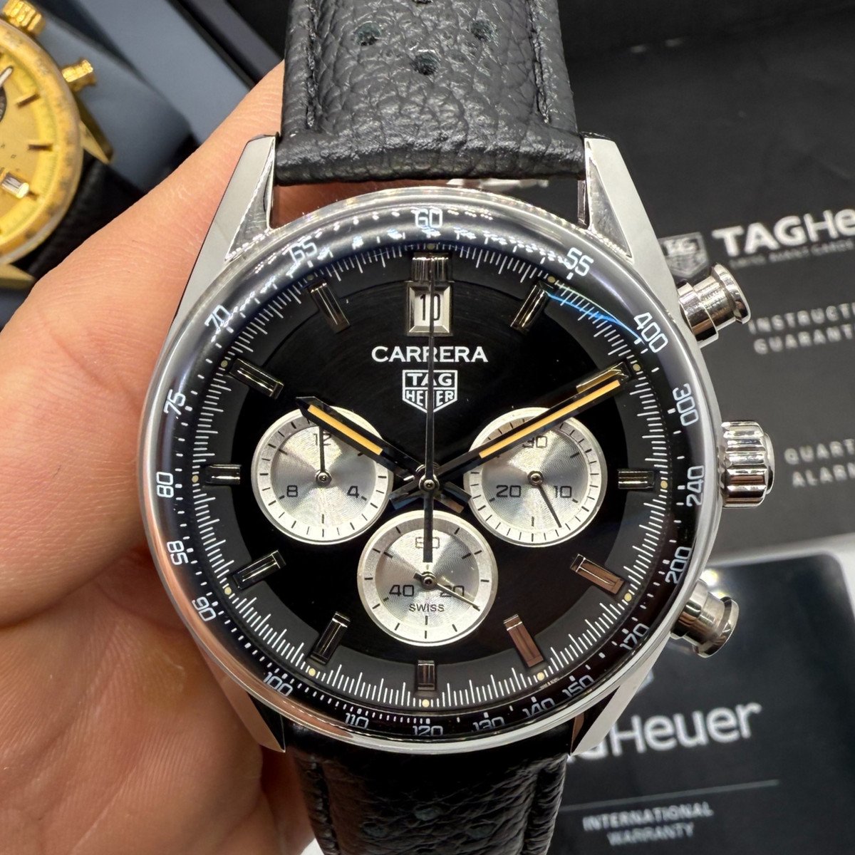 a43f4e_37cab90c15b04b99b6b211aec7c6d4c1mv2 TAG Heuer Carrera 39mm Chronograph Electronic x Fragment Limited Edition - Imagem 1