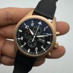 IWC Aviador Cronógrafo TOP GUN 41mm Aço/Rose