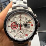 TAG Heuer Carrera RedBull Aço 43mm Mostrador Branco - Puls. Aço