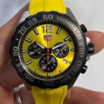TAG Heuer F1 Cronometro 42mm Aço, Pulseira de Borracha