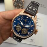 IWC PORTUGIESER YACTH CLUB TURBILHÃO - 44mm - Aço Most. Azul Puls Couro