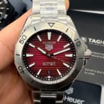 TAG Heuer Aquarecer 300, 43mm, Aço, Mostrador Vermelho