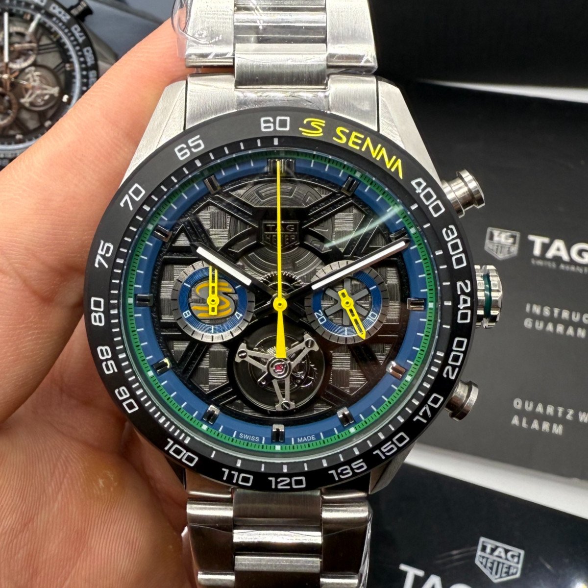 a43f4e_70f941aa449c4557bd50730038cc4ec9mv2 TAG Heuer Carrera Chronograph Tourbillon Extreme Sport x Senna - 44mm - Imagem 1