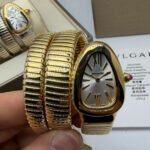 Bvlgari Serpenti Tubogas 02 Voltas 35mm Aço/Dourado Mostrador Prata