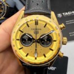 TAG Heuer Carrera Chronograph Aço/Dourado 39mm - Dourado -