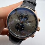 IWC PORTUGIESER CRONÓGRAFO - Aço Rose 41mm - Mostrador Cinza