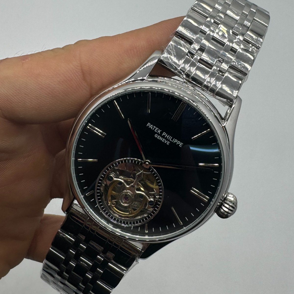 a43f4e_9aad1771b2ba4b30bbeb001628301f83mv2 Patek Philippe Classic Turbilhão 40mm Aço - Imagem 1