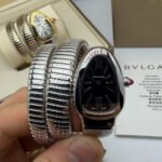 Bvlgari Serpenti Tubogas 02 Voltas 35mm Aço Mostrador Preto