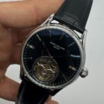 Patek Philippe Classic Turbilhão 40mm Aço, Pulseira Couro