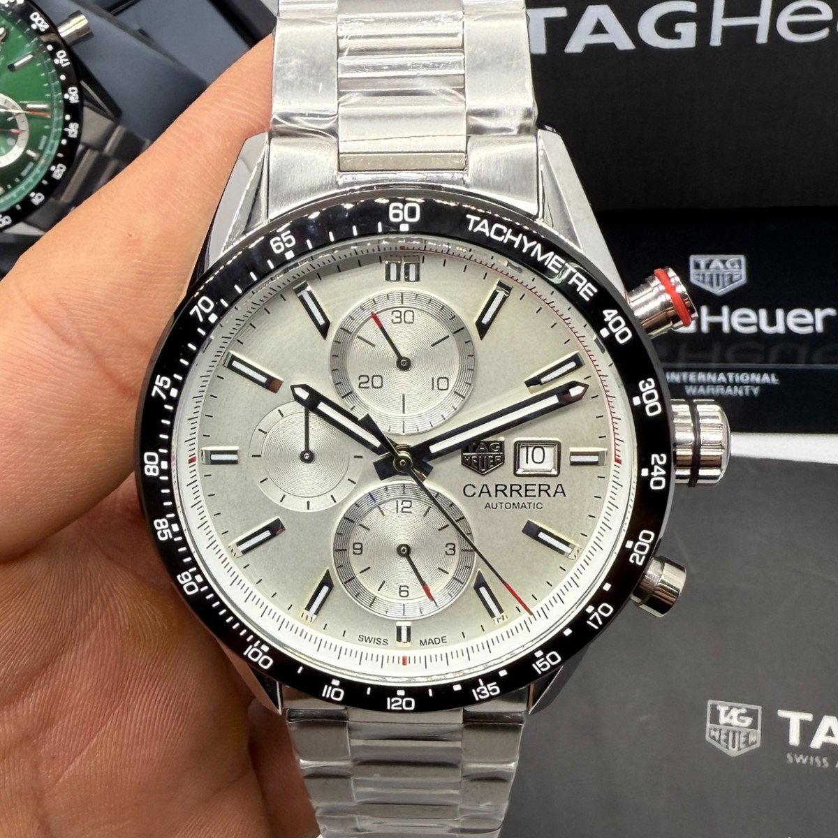 a43f4e_a01c0aa1562847ae8fdf778958e1c732mv2 TAG Heuer Carrera Aço Calibre S, Chronograph, 44 mm - Imagem 1