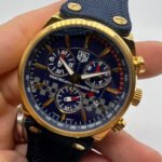 TAG Heuer Carrera McLaren Mercedez Aço/Dourado 43mm Pulseira Nylon