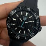 Tag Heuer Aquarecer 300, 43mm, Aço, Mostrador Preto, Bezel Preto