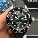 TAG Heuer Aquarecer 300, 43mm, Aço, Pulseira Borracha