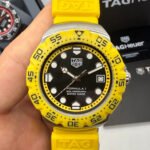 TAG Heuer F1 Solargraph 38mm Amarelo - Pulseira Borracha -