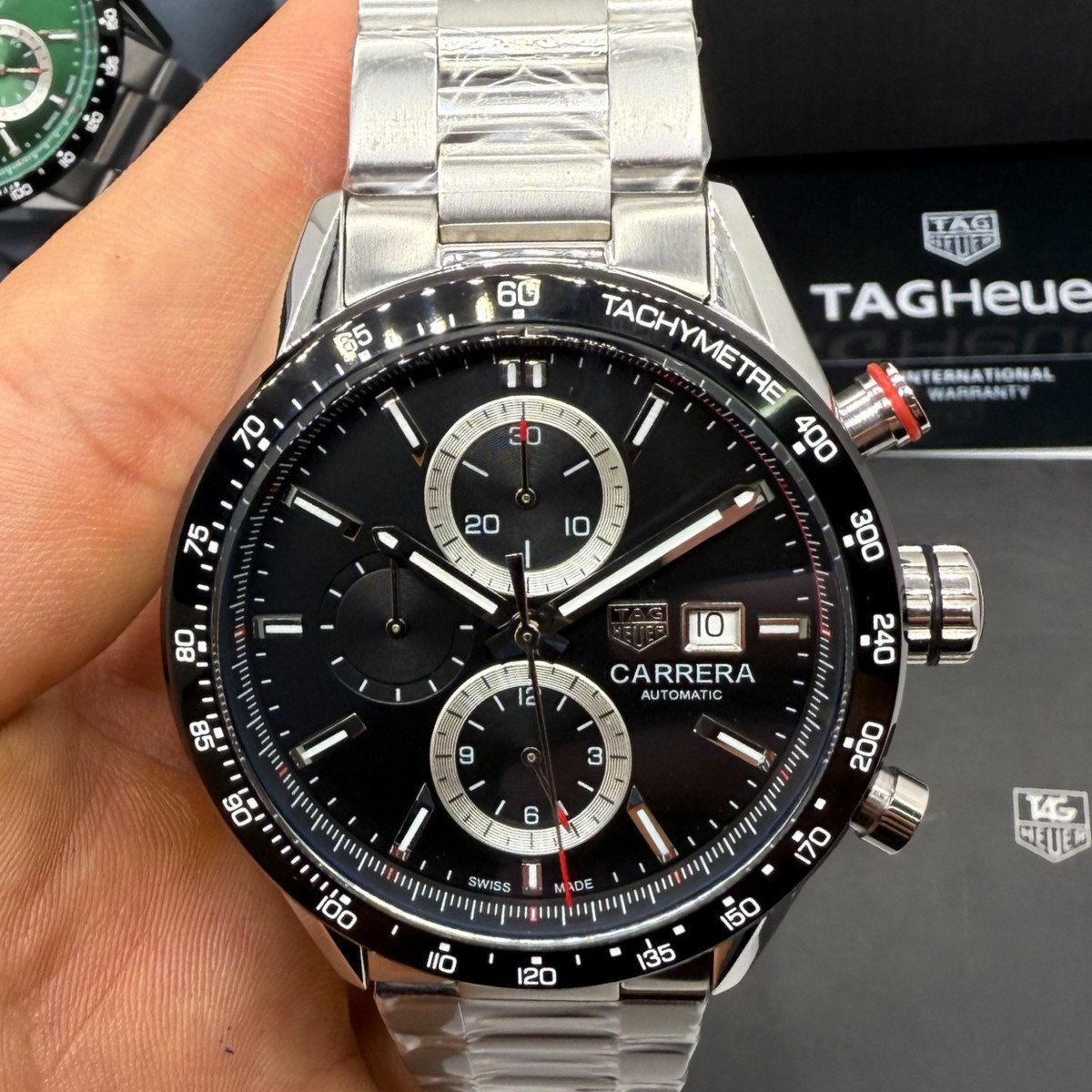 a43f4e_d341eb7404944b30b65c83866716f201mv2 TAG Heuer Carrera Aço Calibre S, Chronograph, 44 mm - Imagem 1