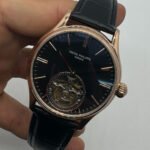 Patek Philippe Classic Turbilhão 40mm Aço/Rose, Pulseira Couro