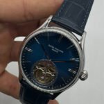 Patek Philippe Classic Turbilhão 40mm Aço, Pulseira Couro