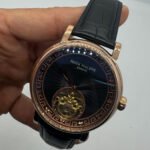 Patek Philippe Classic Turbilhão 40mm Aço/Rose, Pulseira Couro