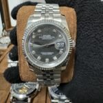 Relógio Datejust Cravejado 41mm Automático Cerâmica Vidro Safira