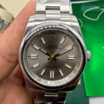 Rolex Oyster Perpetual 36mm/41mm Aço Mostrador Cinza