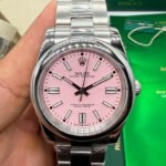 Rolex Oyster Perpetual 36mm/41mm Aço Mostrador Rosa