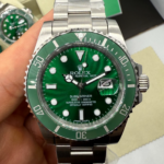 Rolex Submariner Date HULK 40mm Aço Mostrador Verde Luneta Verde